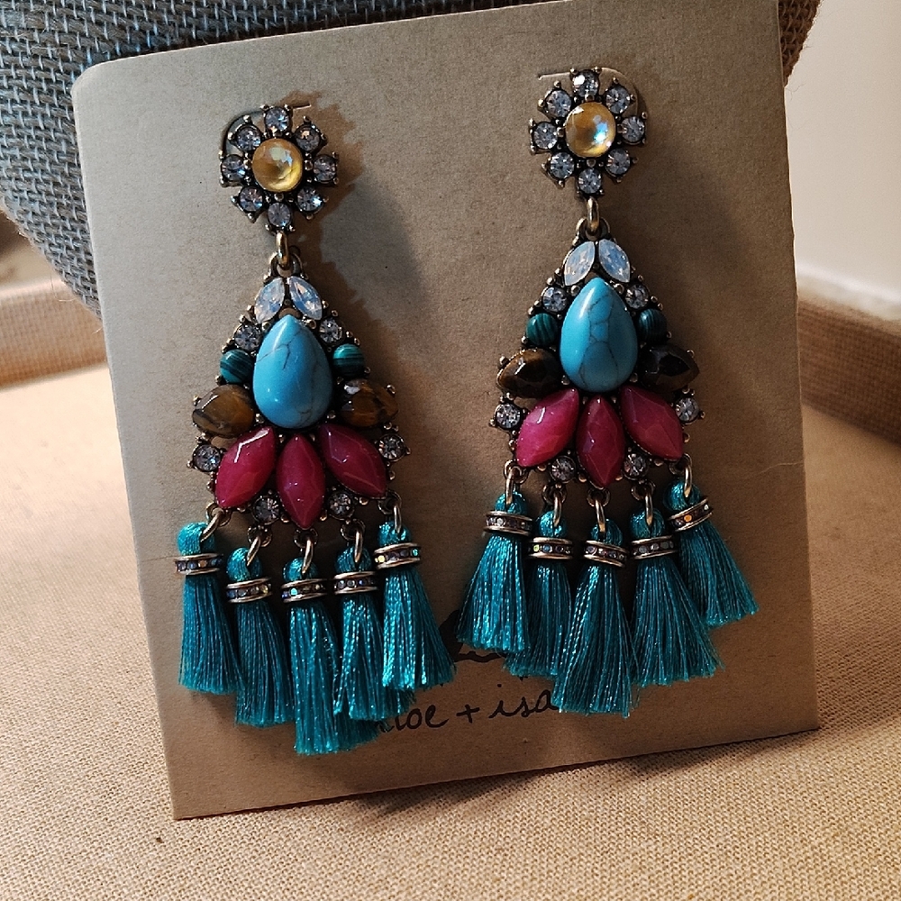 Chloe + Isabel Boho Bazaar Tassel Statement Earrings